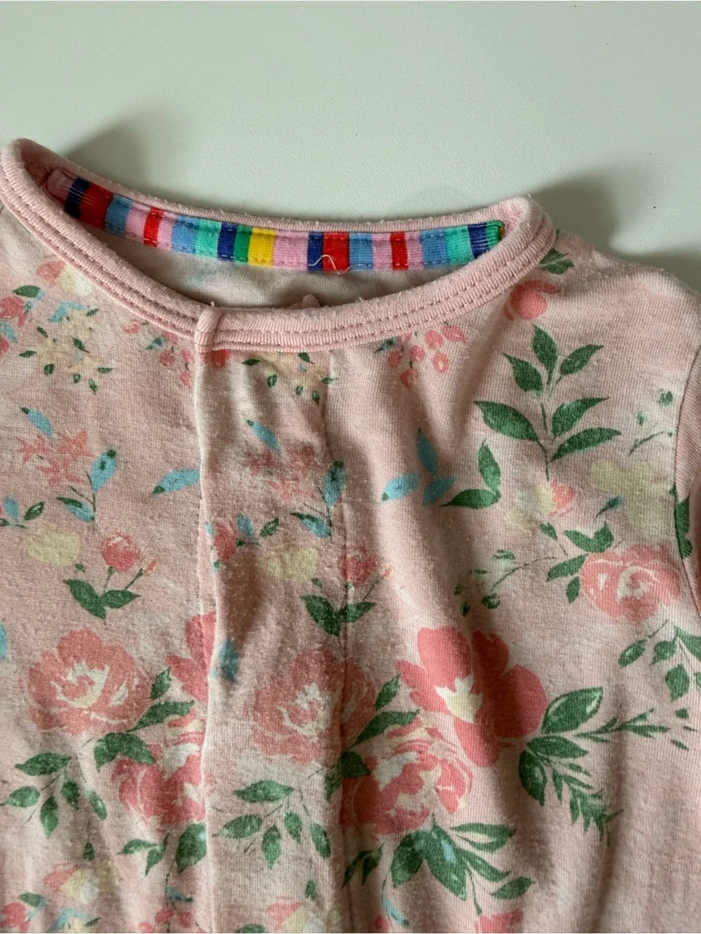 Magnetic Me Pink Floral Footed One-Piece